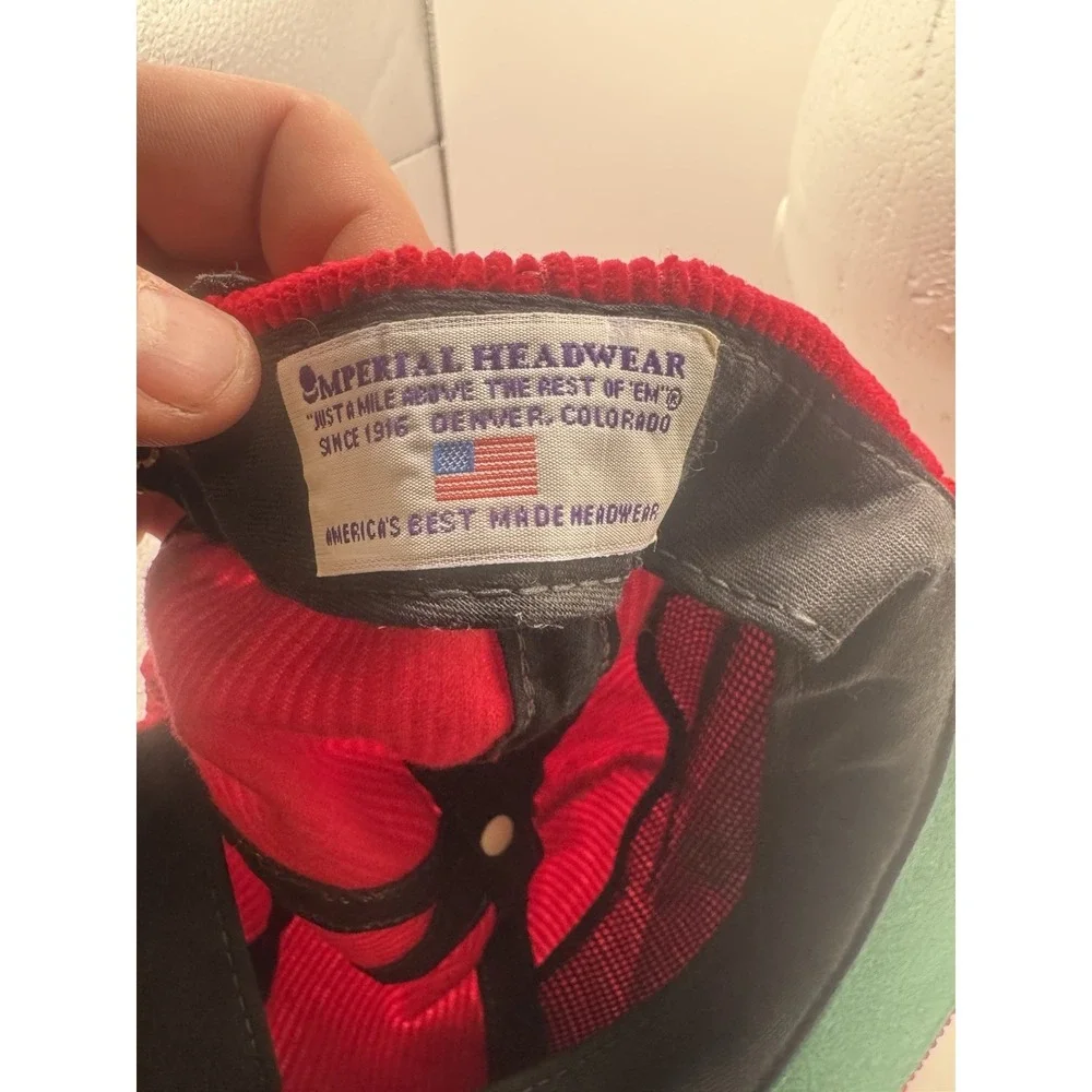 Vintage Diamond Head Volcano Red Cuordory Hat Baseball Strap Cap
